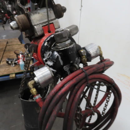 ARO 7756DTS 1/2 Ton 1000LB Air Pneumatic Chain Hoist 10' Lift W/ Pendant