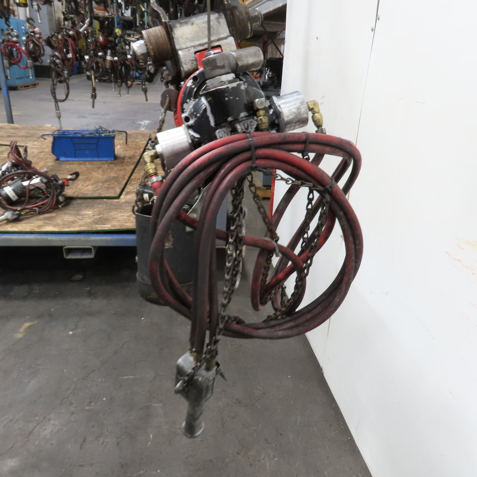 ARO 7756DTS 1/2 Ton 1000LB Air Pneumatic Chain Hoist 10' Lift W/ Pendant
