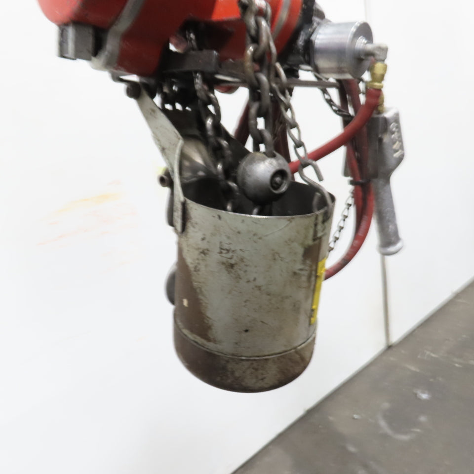 ARO 7756C 1/2 Ton 1000LB Air Pneumatic Chain Hoist 10' Lift W/ Pendant