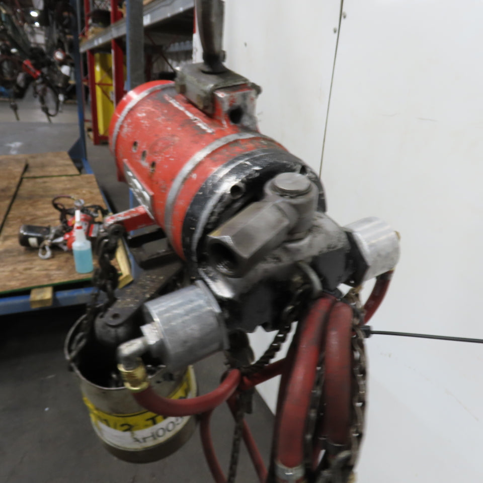 ARO 7756C 1/2 Ton 1000LB Air Pneumatic Chain Hoist 10' Lift W/ Pendant
