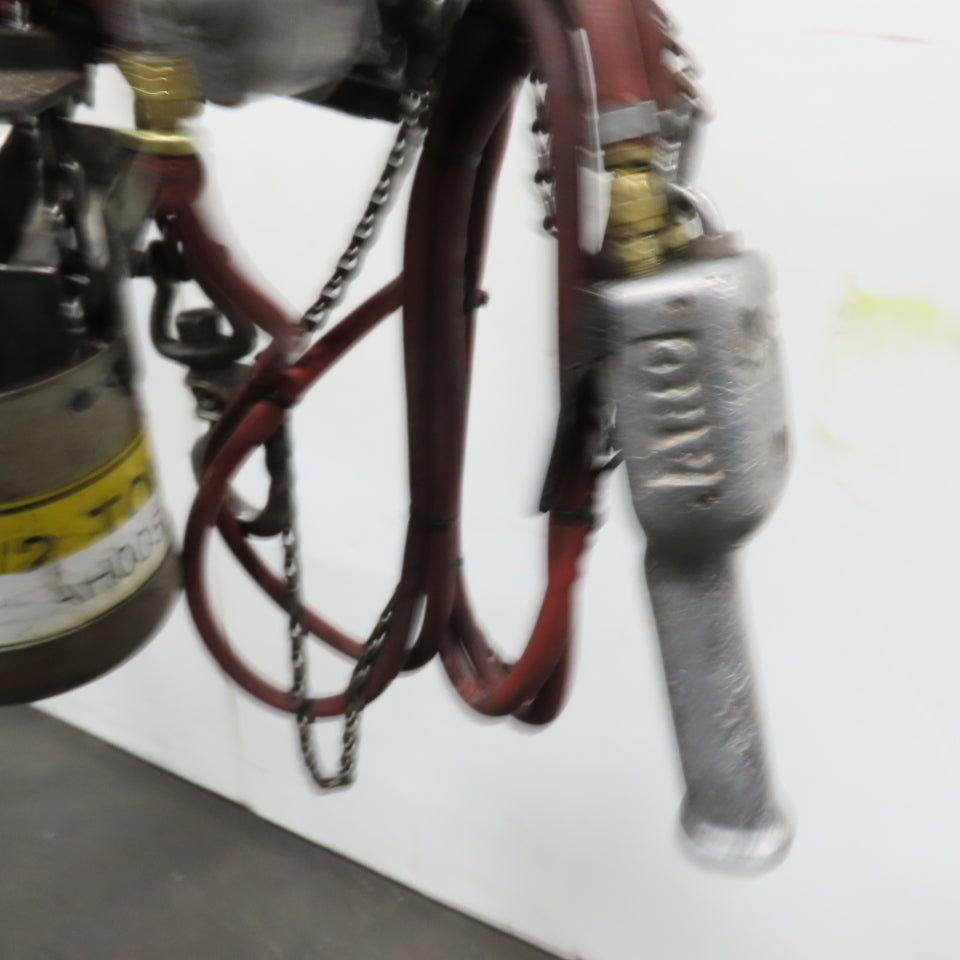 ARO 7756C 1/2 Ton 1000LB Air Pneumatic Chain Hoist 10' Lift W/ Pendant