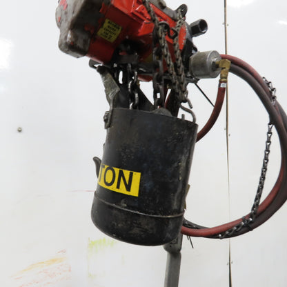 ARO 7756ET 1/2 Ton 1000LB Air Pneumatic Chain Hoist 10' Lift W/ Pendant