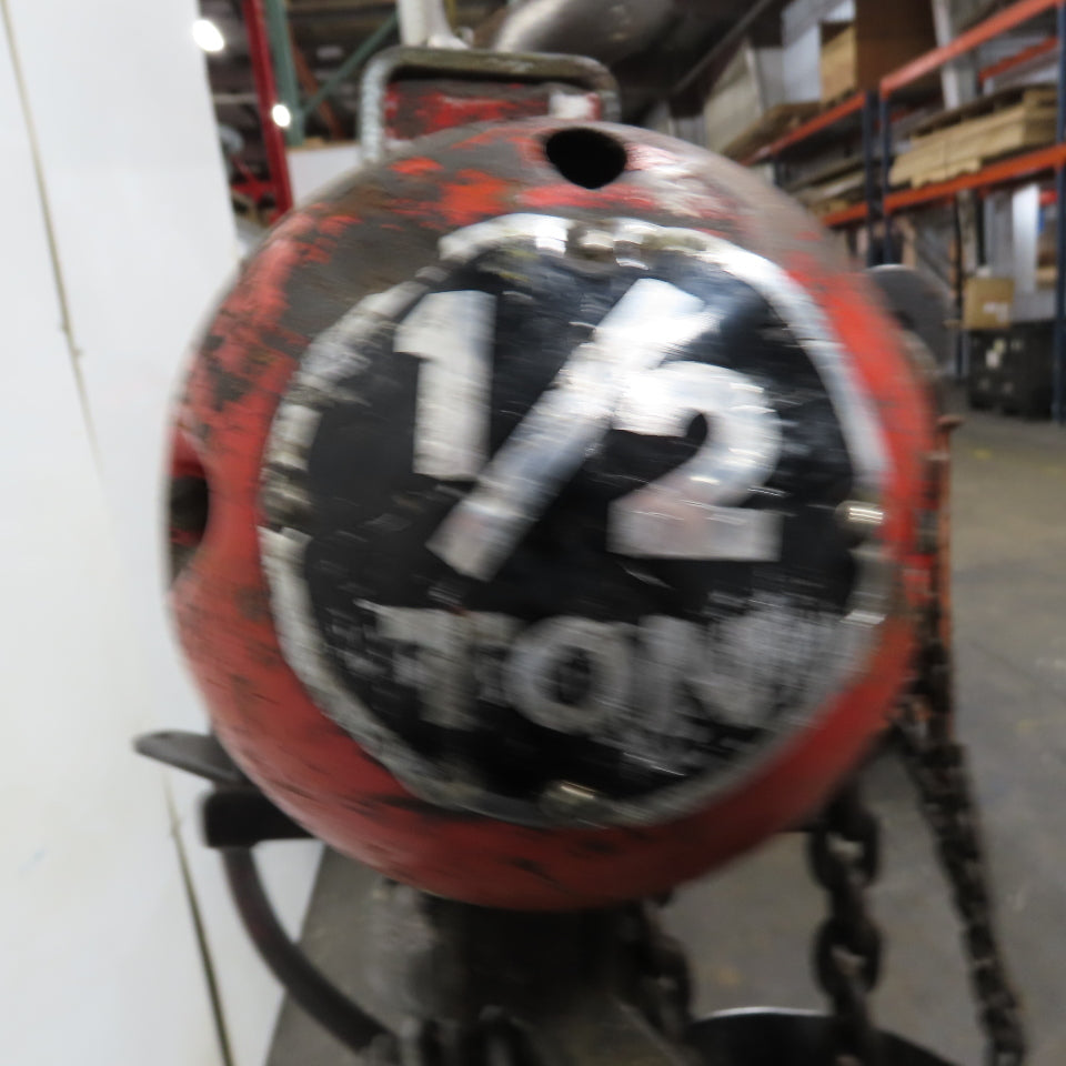 ARO 7756DT 1/2 Ton 1000LB Air Pneumatic Chain Hoist 10' Lift W/ Pendant