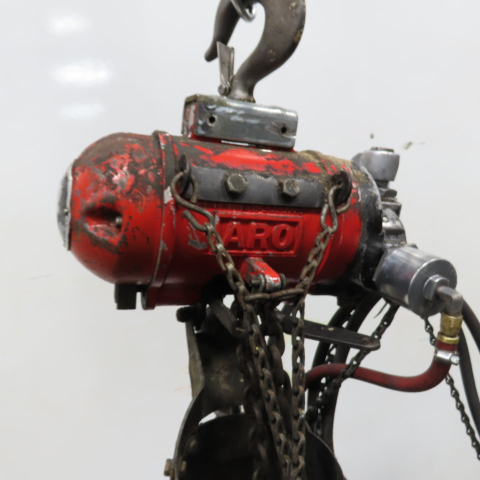ARO 7756DT 1/2 Ton 1000LB Air Pneumatic Chain Hoist 10' Lift W/ Pendant