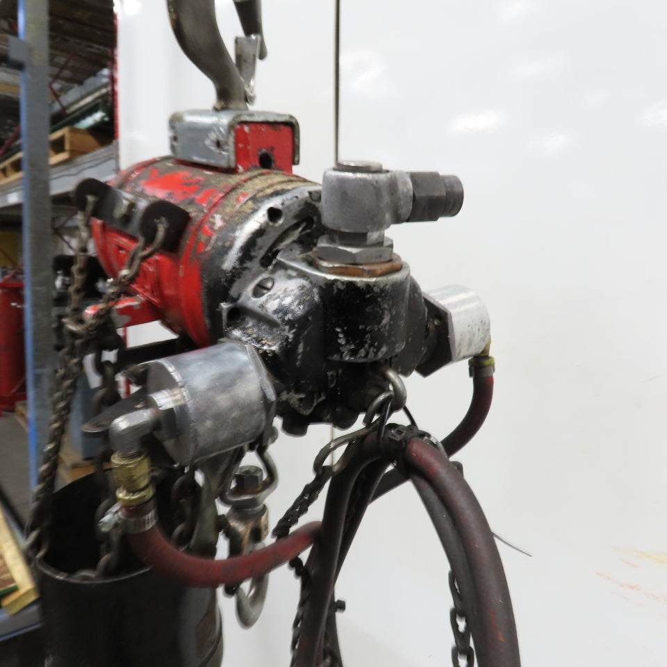 ARO 7756DT 1/2 Ton 1000LB Air Pneumatic Chain Hoist 10' Lift W/ Pendant