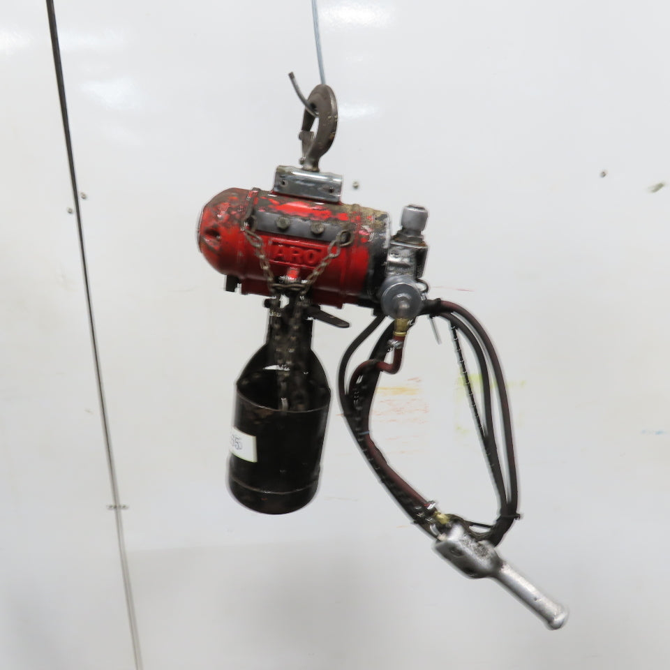 ARO 7756DT 1/2 Ton 1000LB Air Pneumatic Chain Hoist 10' Lift W/ Pendant