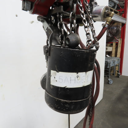 ARO 7756DTS 1/2 Ton 1000LB Air Pneumatic Chain Hoist 10' Lift W/ Pendant