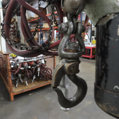ARO 7718C 1/2 Ton 1000LB Air Pneumatic Chain Hoist 10' Lift W/ Pendant