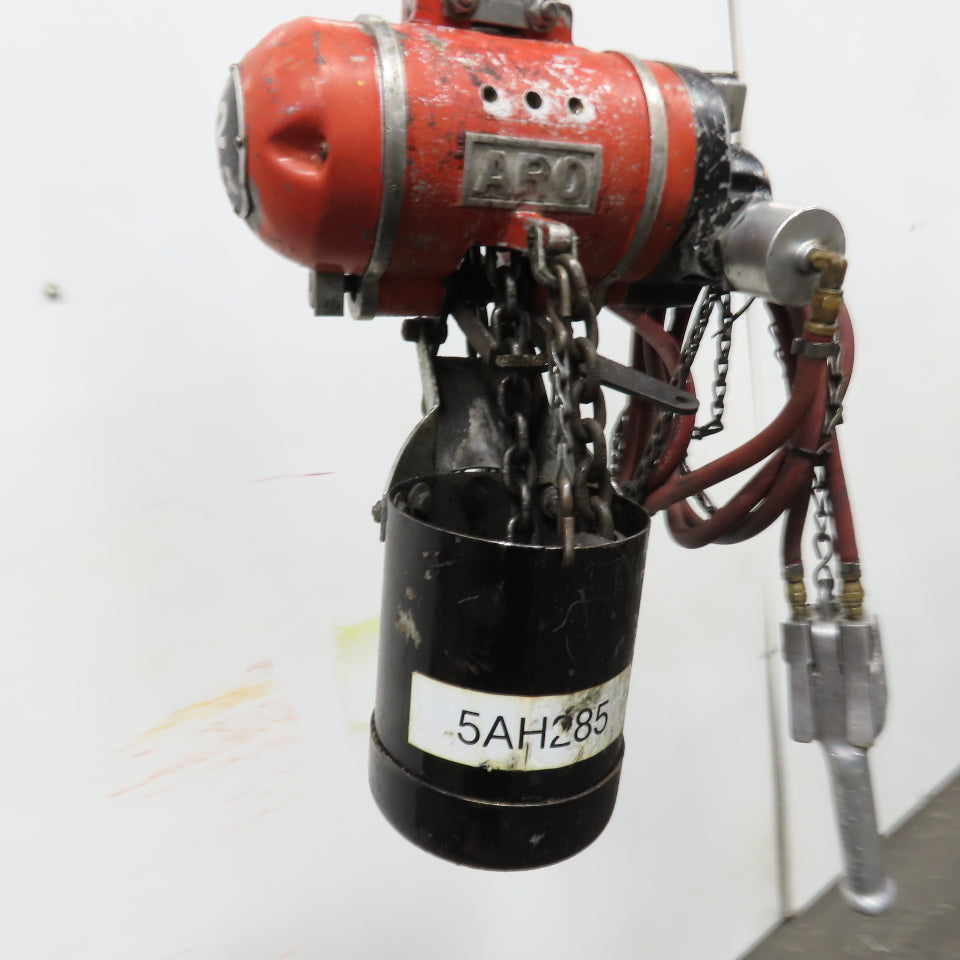 ARO 7718C 1/2 Ton 1000LB Air Pneumatic Chain Hoist 10' Lift W/ Pendant