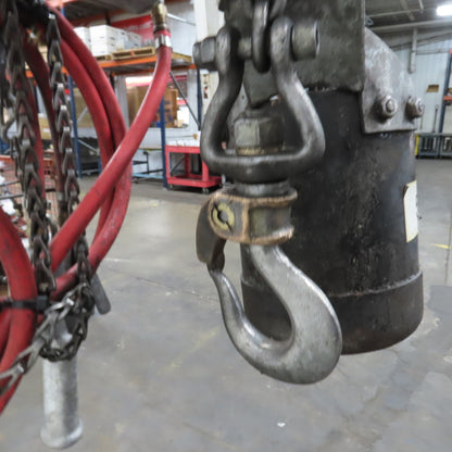 ARO 7756DT 1/2 Ton 1000LB Air Pneumatic Chain Hoist 10' Lift W/ Pendant