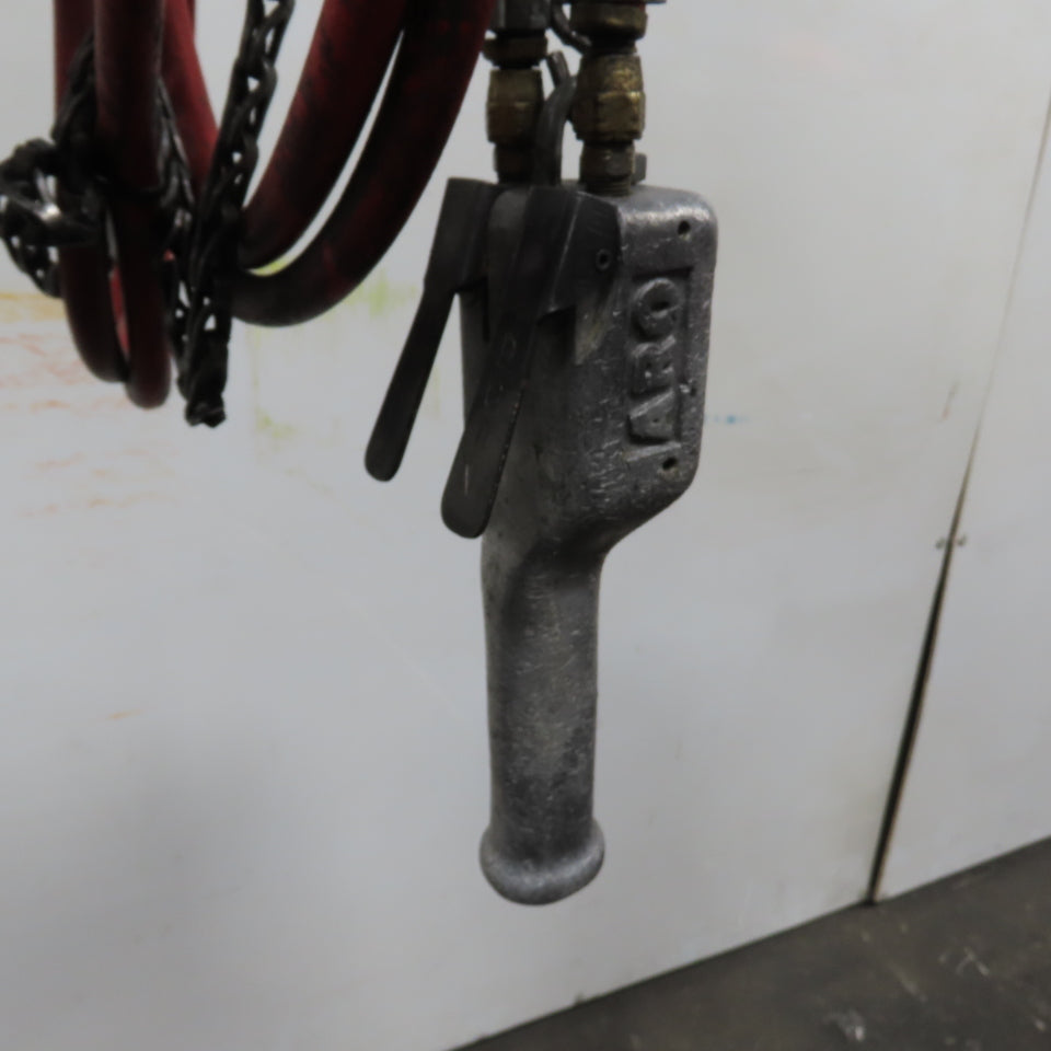 ARO 7756DT 1/2 Ton 1000LB Air Pneumatic Chain Hoist 10' Lift W/ Pendant