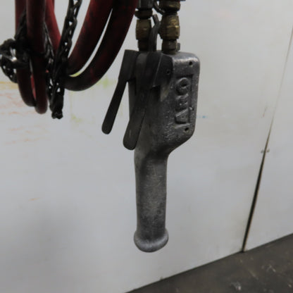 ARO 7756DT 1/2 Ton 1000LB Air Pneumatic Chain Hoist 10' Lift W/ Pendant
