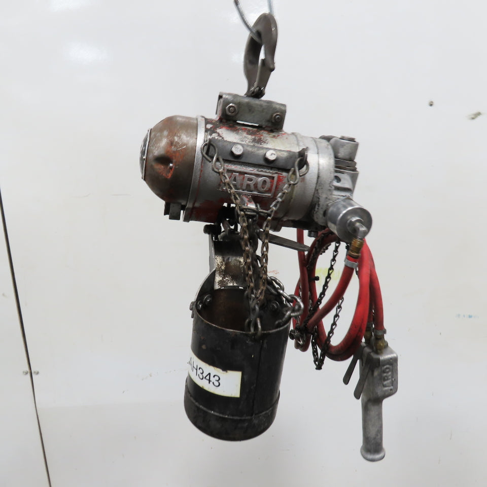 ARO 7756DT 1/2 Ton 1000LB Air Pneumatic Chain Hoist 10' Lift W/ Pendant
