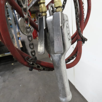 ARO 7756C 1/2 Ton 1000LB Air Pneumatic Chain Hoist 10' Lift W/ Pendant