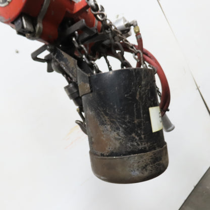 ARO 7756C 1/2 Ton 1000LB Air Pneumatic Chain Hoist 10' Lift W/ Pendant