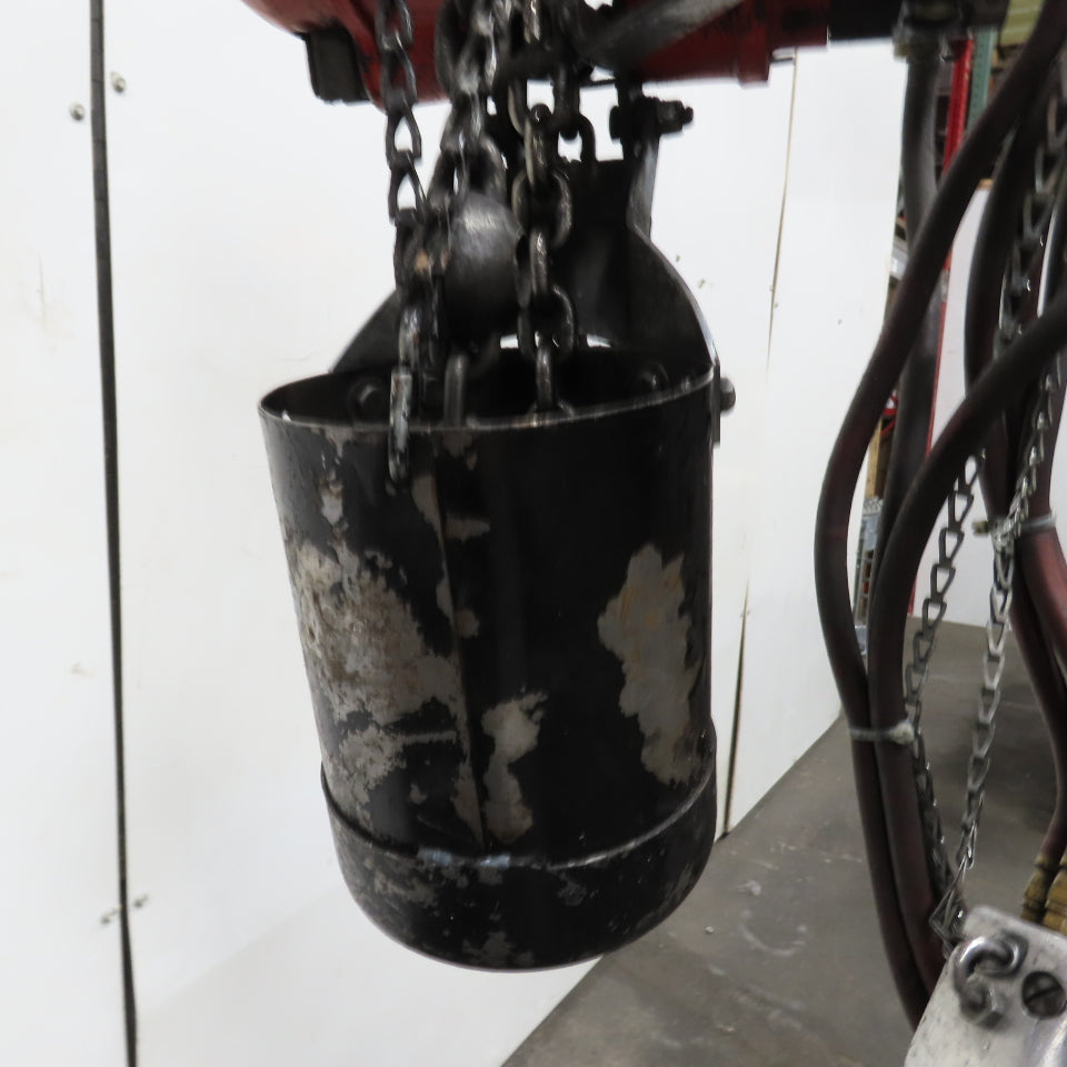 ARO 7756DTS 1/2 Ton 1000LB Air Pneumatic Chain Hoist 10' Lift W/ Pendant