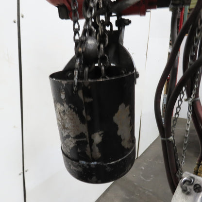ARO 7756DTS 1/2 Ton 1000LB Air Pneumatic Chain Hoist 10' Lift W/ Pendant