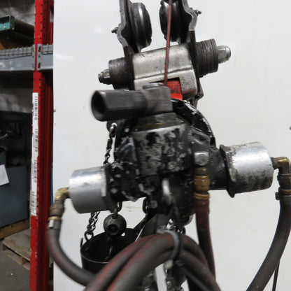 ARO 7756DTS 1/2 Ton 1000LB Air Pneumatic Chain Hoist 10' Lift W/ Pendant