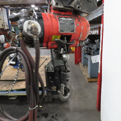 ARO 7756DTS 1/2 Ton 1000LB Air Pneumatic Chain Hoist 10' Lift W/ Pendant