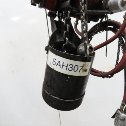 ARO 7756DT 1/2 Ton 1000LB Air Pneumatic Chain Hoist 10' Lift W/ Pendant