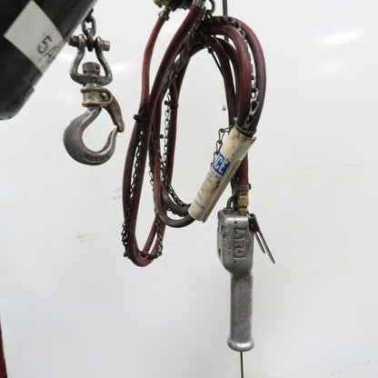 ARO 7756DT 1/2 Ton 1000LB Air Pneumatic Chain Hoist 10' Lift W/ Pendant