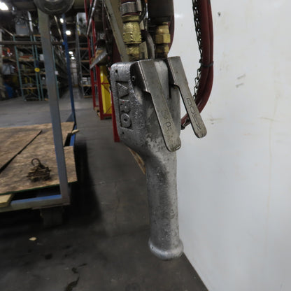 ARO 7756DT 1/2 Ton 1000LB Air Pneumatic Chain Hoist 10' Lift W/ Pendant