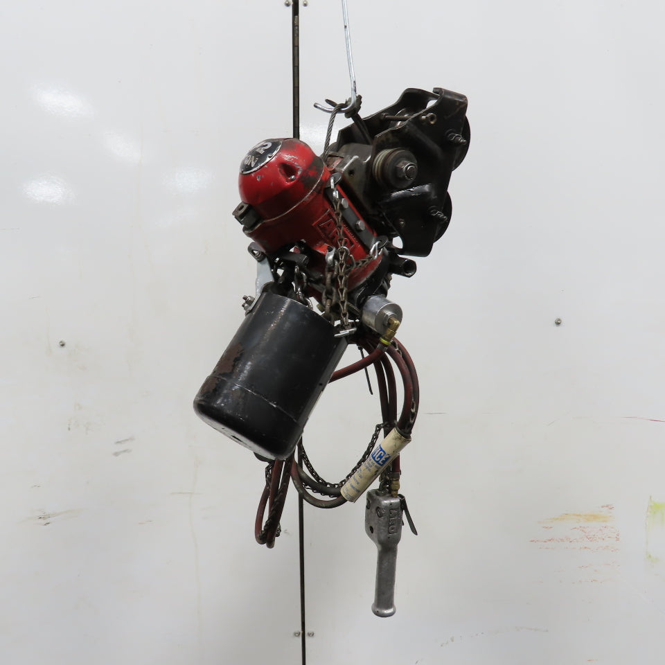 ARO 7756DT 1/2 Ton 1000LB Air Pneumatic Chain Hoist 10' Lift W/ Pendant