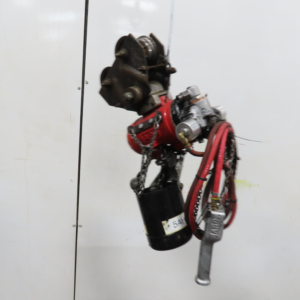 ARO 7756DT 1/2 Ton 1000LB Air Pneumatic Chain Hoist 10' Lift W/ Pendant