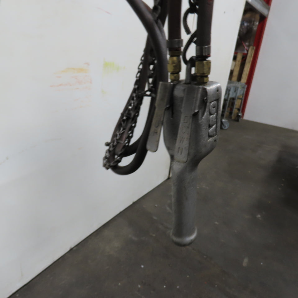 ARO 7756DT 1/2 Ton 1000LB Air Pneumatic Chain Hoist 12' Lift W/ Pendant