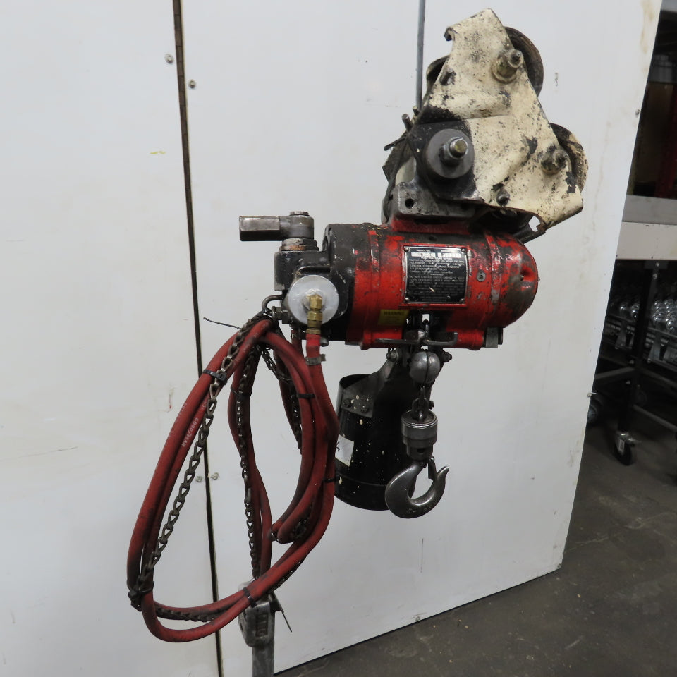 ARO 7756DT 1/2 Ton 1000LB Air Pneumatic Chain Hoist 12' Lift W/ Pendant