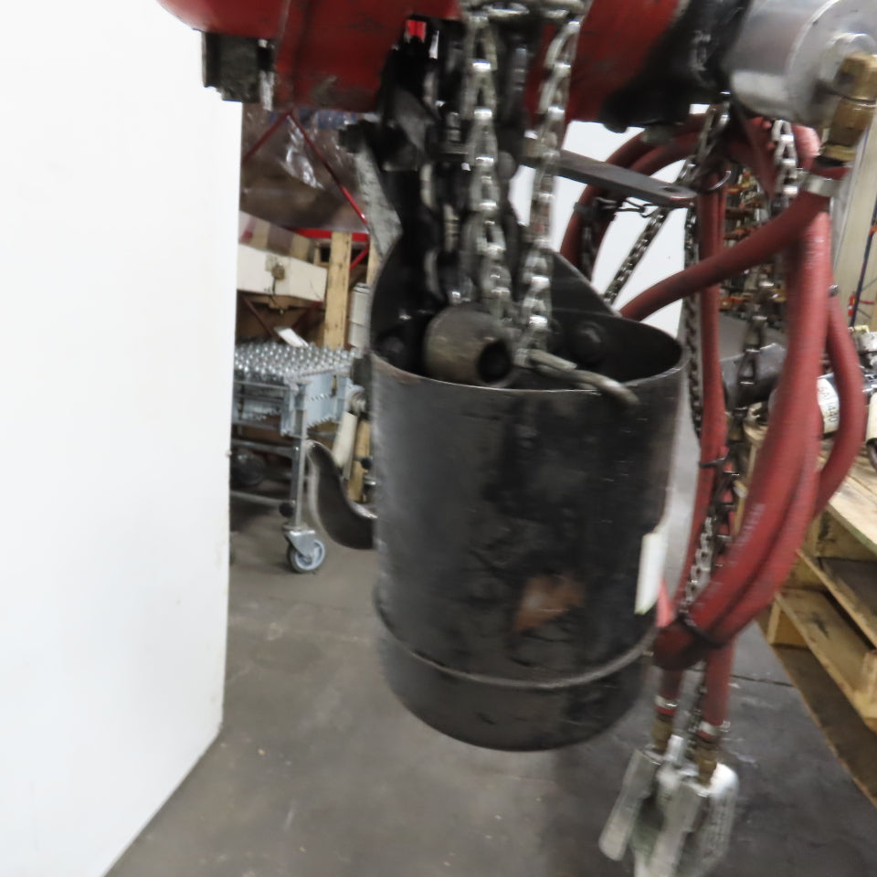 ARO 7756DT 1/2 Ton 1000LB Air Pneumatic Chain Hoist 12' Lift W/ Pendant