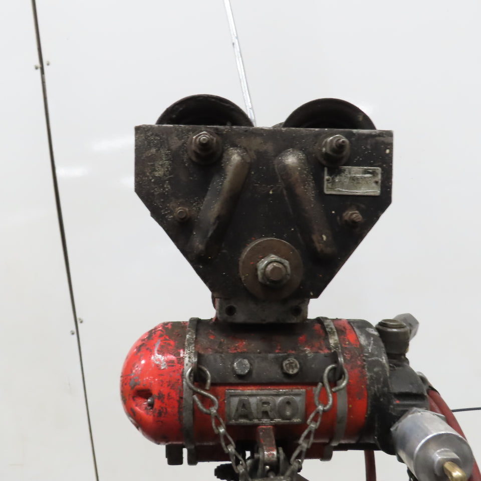 ARO 7756DT 1/2 Ton 1000LB Air Pneumatic Chain Hoist 12' Lift W/ Pendant