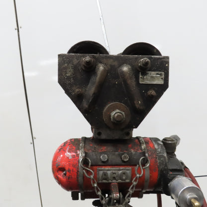 ARO 7756DT 1/2 Ton 1000LB Air Pneumatic Chain Hoist 12' Lift W/ Pendant