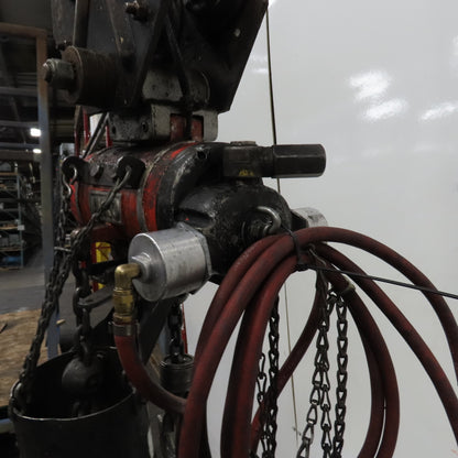 ARO 7756DT 1/2 Ton 1000LB Air Pneumatic Chain Hoist 12' Lift W/ Pendant