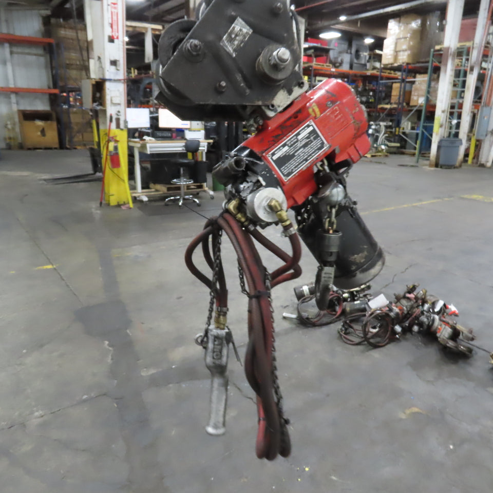 ARO 7756E 1/2 Ton 1000LB Air Pneumatic Chain Hoist 10' Lift W/ Pendant