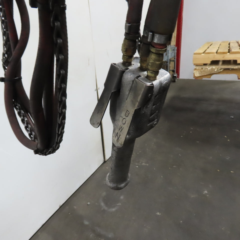 ARO 7756E 1/2 Ton 1000LB Air Pneumatic Chain Hoist 10' Lift W/ Pendant