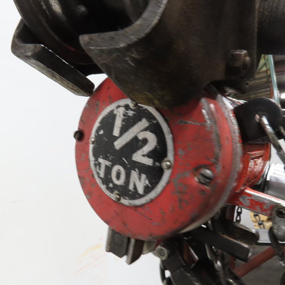 ARO 7756DT 1/2 Ton 1000LB Air Pneumatic Chain Hoist 10' Lift W/ Pendant
