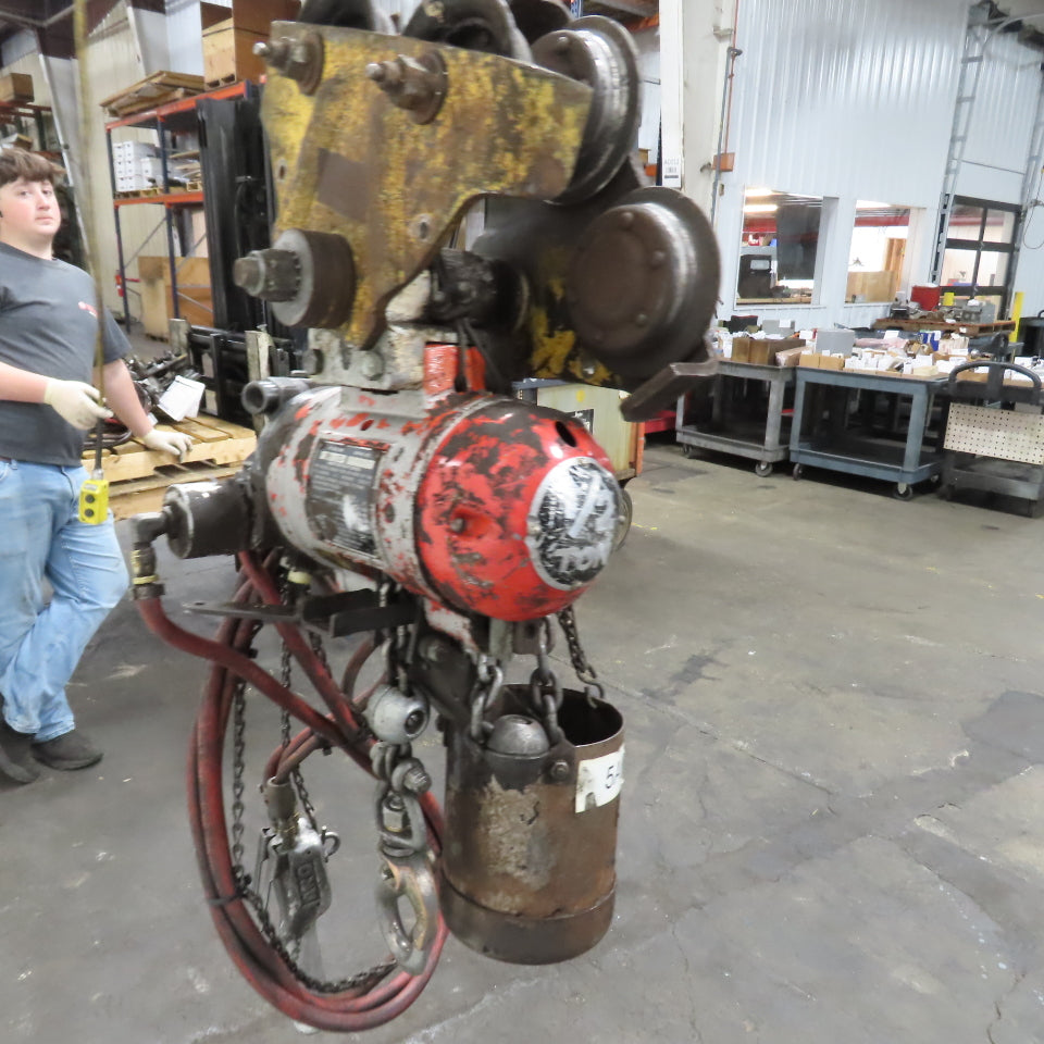 ARO <-- 7756DTS 1/2 Ton 1000LB Air Pneumatic Chain Hoist 10' Lift W/ Pendant