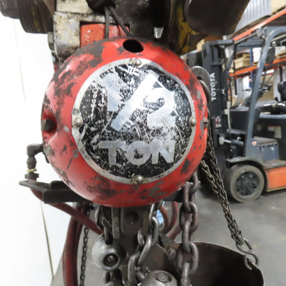 ARO <-- 7756DTS 1/2 Ton 1000LB Air Pneumatic Chain Hoist 10' Lift W/ Pendant