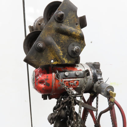 ARO <-- 7756DTS 1/2 Ton 1000LB Air Pneumatic Chain Hoist 10' Lift W/ Pendant