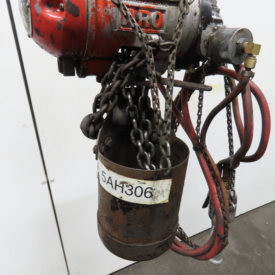 ARO <-- 7756DTS 1/2 Ton 1000LB Air Pneumatic Chain Hoist 10' Lift W/ Pendant