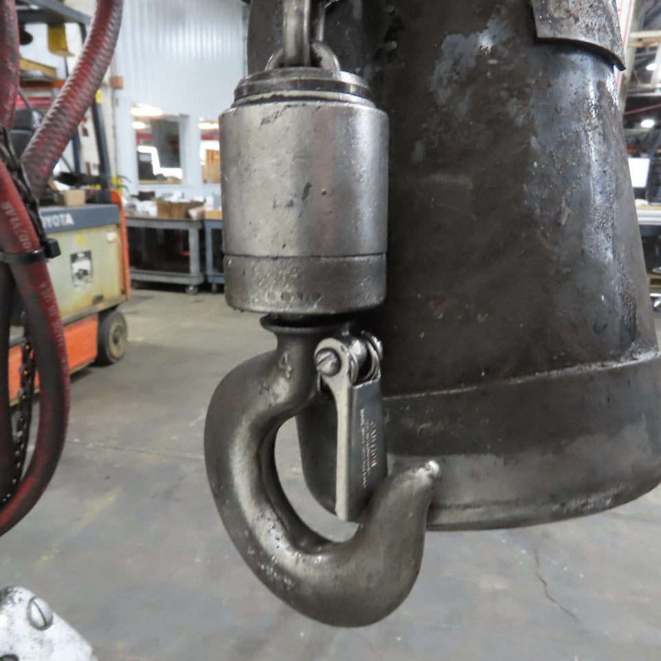ARO 7756CT 1/2 Ton 1000LB Air Pneumatic Chain Hoist 10' Lift W/ Pendant