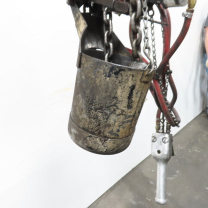 ARO 7756CT 1/2 Ton 1000LB Air Pneumatic Chain Hoist 10' Lift W/ Pendant