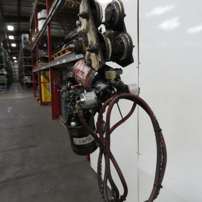 ARO 7756CT 1/2 Ton 1000LB Air Pneumatic Chain Hoist 10' Lift W/ Pendant