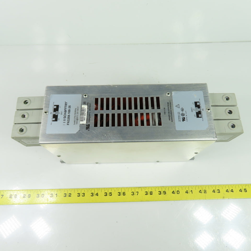 Schaffner FN3258-100-35 100A 3Ph EMI Line Filter 480/275V