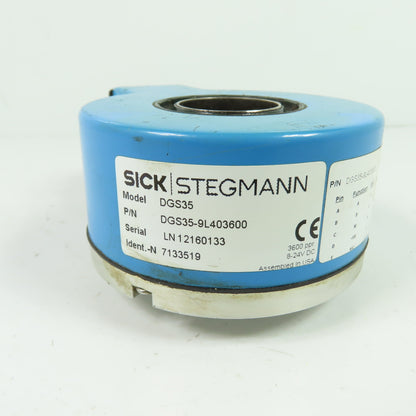 Sick Stegmann DGS35-9L403600 Incremental Hollow Shaft Encoder 3600ppr 8-24VDC