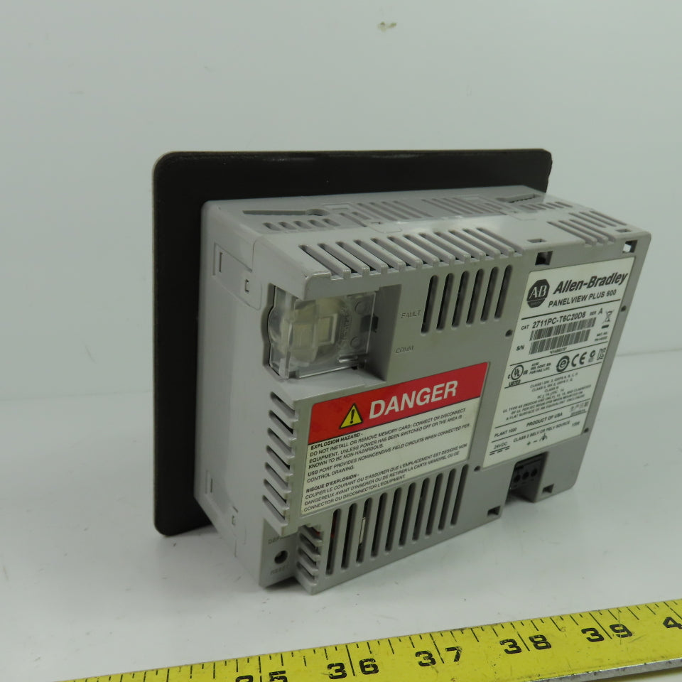 Allen-Bradley 2711PC-T6C20D8 PanelView Plus 600 HMI Terminal 24VDC Ser A
