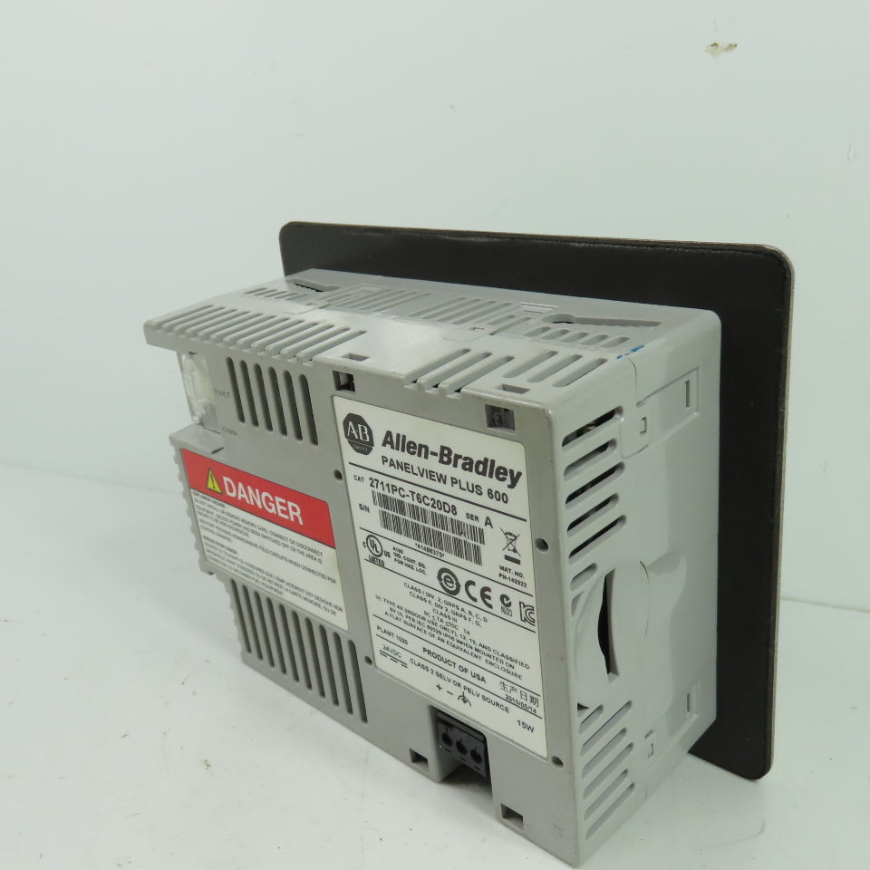 Allen-Bradley 2711PC-T6C20D8 PanelView Plus 600 HMI Terminal 24VDC Ser A