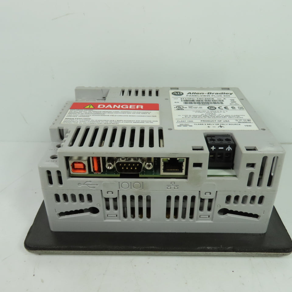 Allen-Bradley 2711PC-T6C20D8 PanelView Plus 600 HMI Terminal 24VDC Ser A