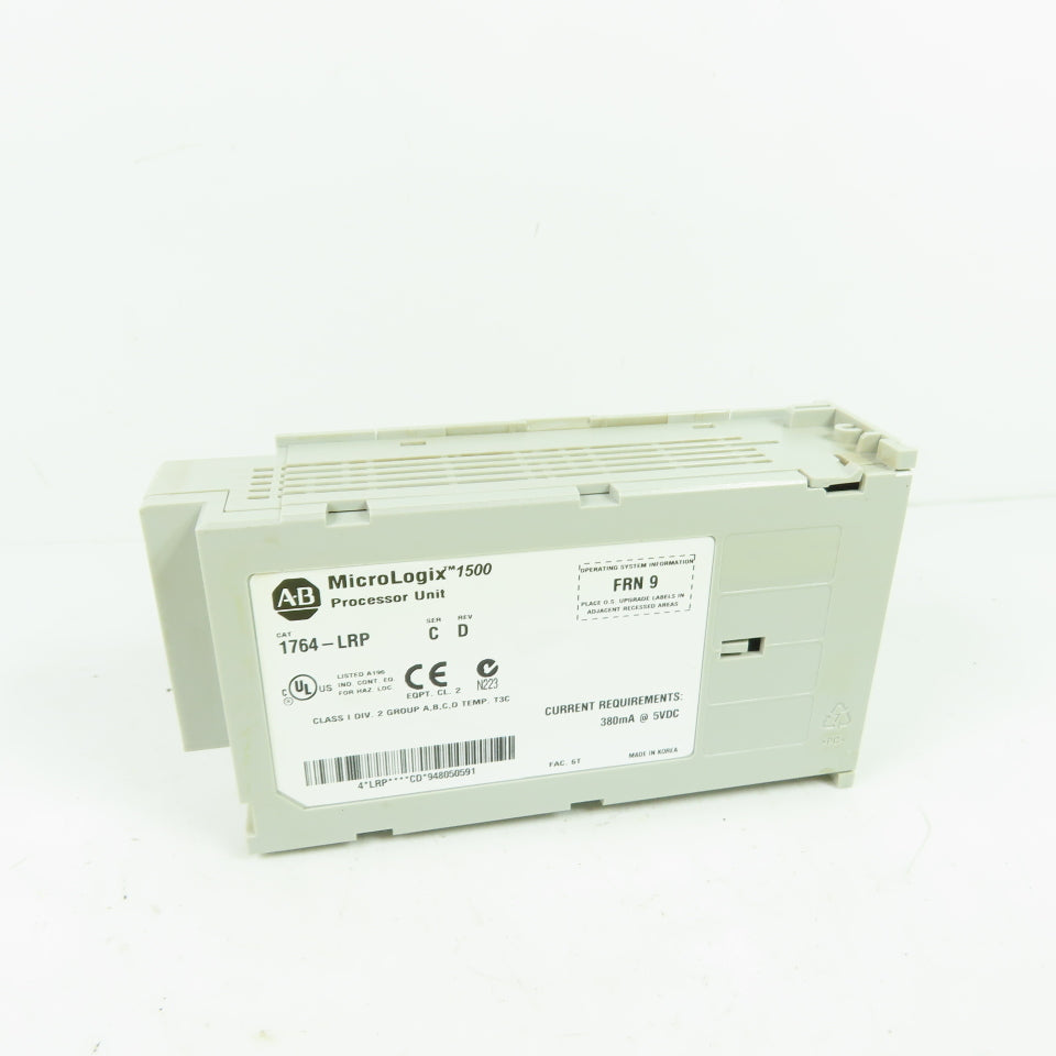 Allen-Bradley 1764-LRP MicroLogix 1500 Processor Unit Ser C Rev D FRN 9